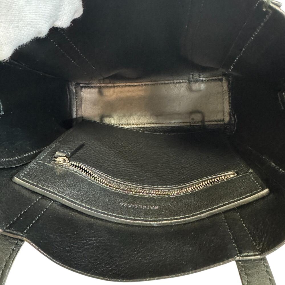 BALENCIAGA leather Everyday XXS Handbag black leather Women Used