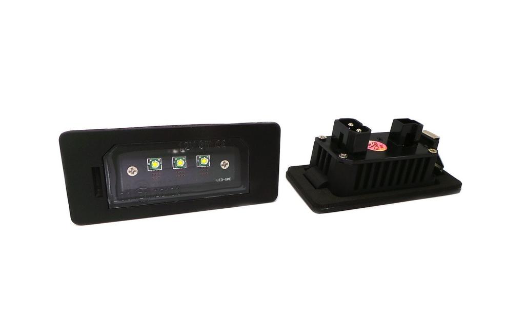 Bmw Lampki Tablicy Rejestracyjnej Led 2X600Lm, Zestaw 2Szt Czarna