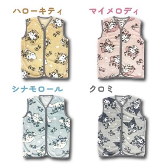Hatayama Shoji Sanrio My Melody Flannel Sleeper for H68 X Women, Approx. W52.5cm (66203220)