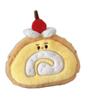 Cake Shape Swiss Roll Coin Purse Cute Cartoon Shoulder Bag Versatile Plush Crossbody Bag  Gift