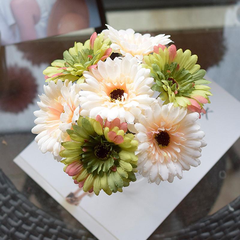 Artificial Silk Gerbera Flowers, Wedding Decoration, Fake Daisy, Chrysanthemum Party, Home Decoration, 3Pcs, Batch Of 23Cm