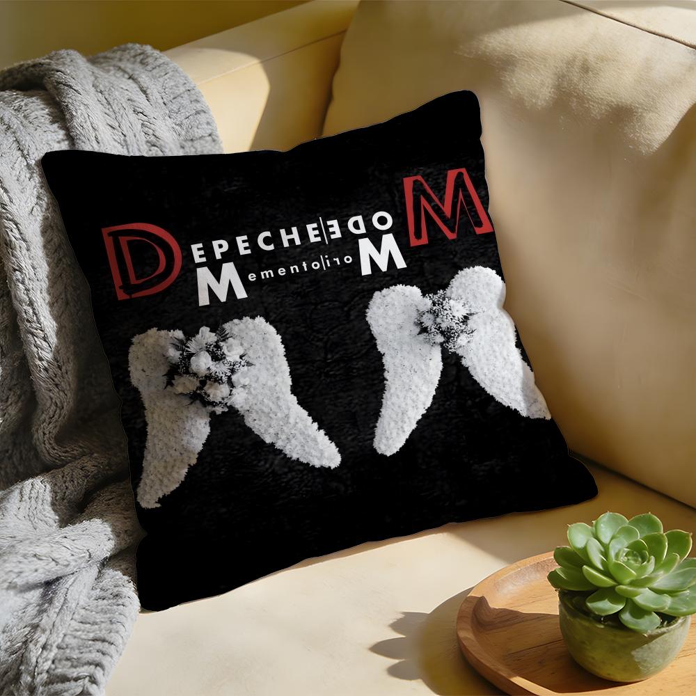 Cushion Cover  Washed Linen  Soft Breathable Decorative Case For Sofa Home Band DDepeche MMode Memento Mori Pillow Cover