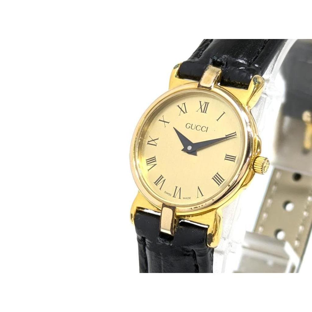 Used Operation GUCCI Gucci Ladies Watch Quartz Round Gold 2 Hands