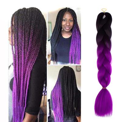 Perucă Gradient African Blackman Braid Accesorii pentru cosplay Extensie împletită Păr lung fals pentru doamne