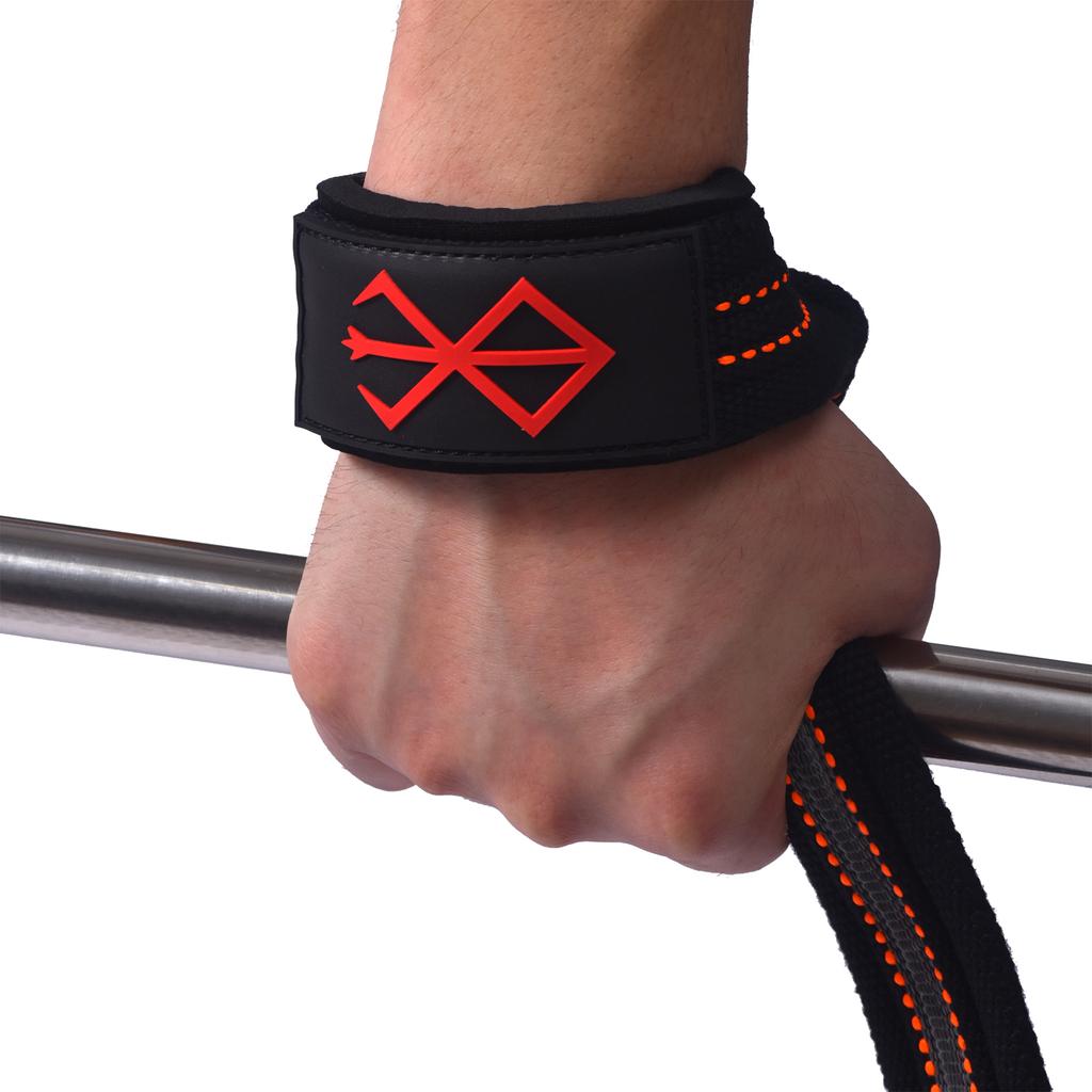 Custom Logo High Quality Soft & Adjustable Cotton Polyester Material Fitness Safety Figure Eight Weightlifting Straps