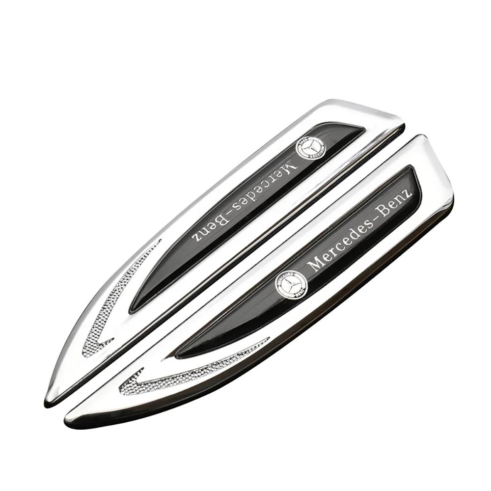 2 Pieces of Metal Logo Stickers for Side Fender Body of Automobile Modeling for Mercedes-Benz Amg W213 X253 X205 GLC/GLE.