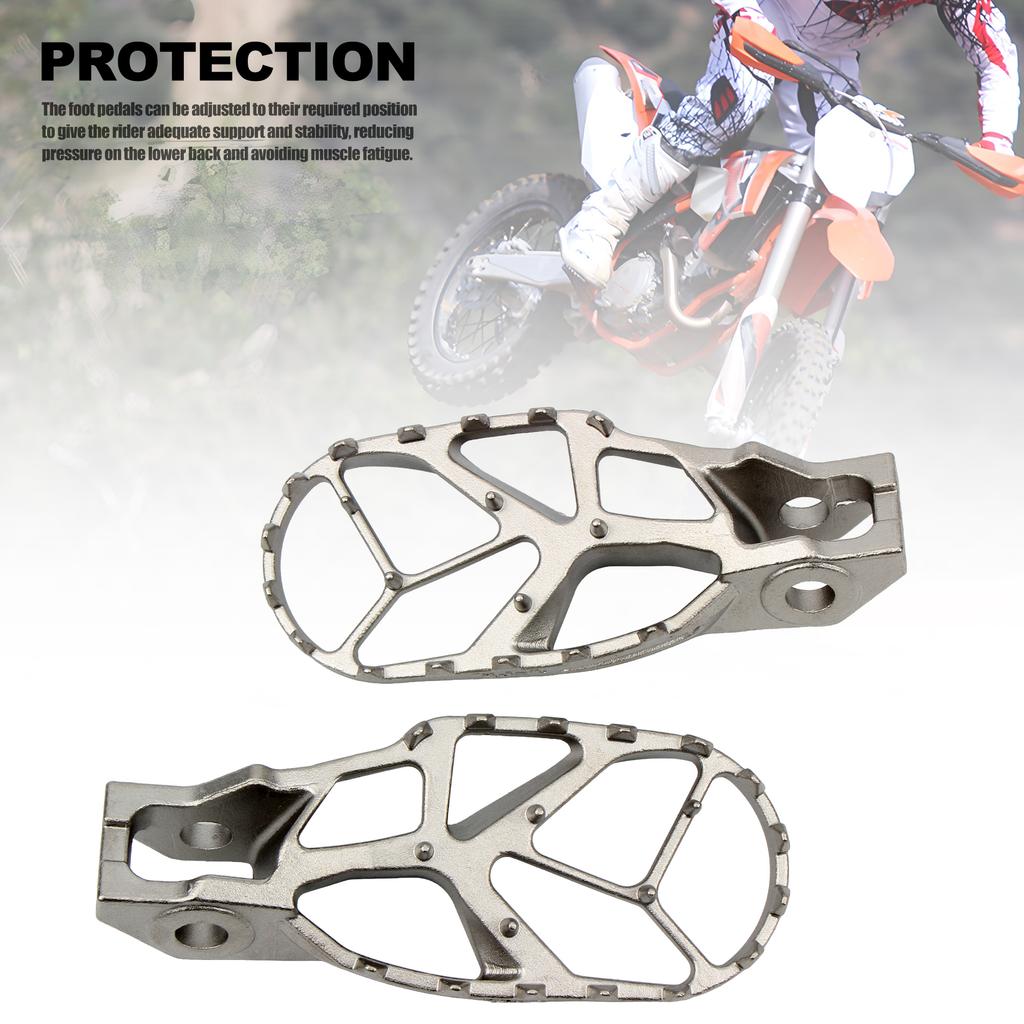 For KTM Motorcycle Foot Pegs Stainless Steel Pedal 125 150 250 SXF XC 350 450 2018 To 2024 Enduro Dirt Bike Modified Accessories