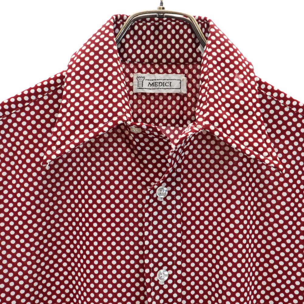 MEDICI 70s vintage Dot Pattern Long sleeve shirt 15-32 Polka dot Men's Used