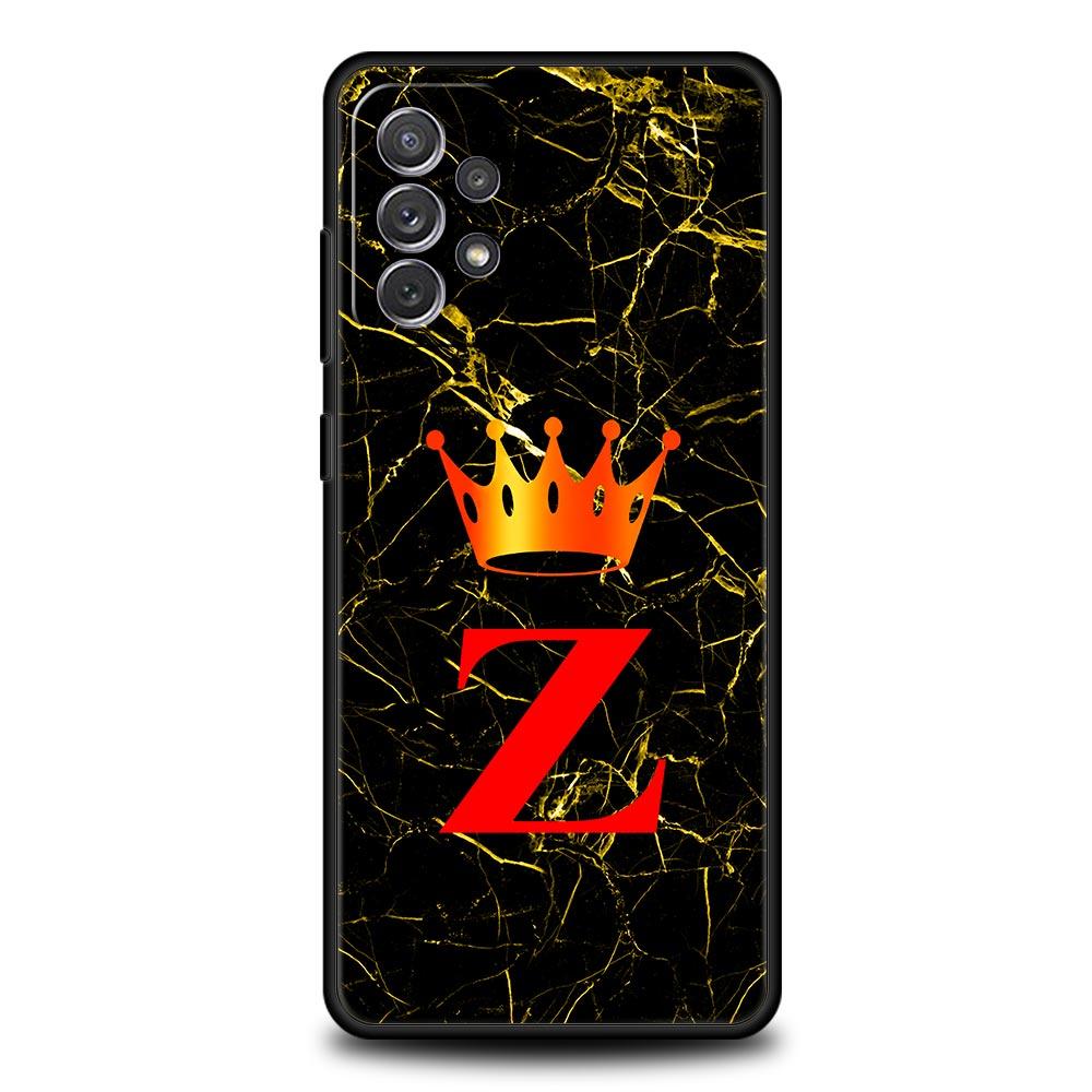 Marble Letter Phone Case For Samsung Galaxy A17 A07 A55 A35 A25 A15 A05 A33 5G A31 A23 A21s A13 A41 A73 A53 A51 A71 A03 S10Cover