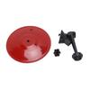 Car Cymbal Air Vent Stainless Steel Mini Car Crash Cymbal Drum with Dual Ball Joint Silent Silicone Pad Red