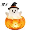 Halloween Party Atmosphere Light Cute Up Ghost Decoration, Small Statue Night Light, Indoor Tabletop Resin Table Decoration for Indoor, Kitchen Tiered