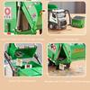 1:18 Electric Sanitation Garbage Truck Toy Cars Model Light Sound Miniature Vehicle Doors Opened Car Children's Educational Toys