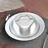 Round Stainless Steel Steak Cover Lid Basting Burger Cover Meal Food Cover  Restaurant