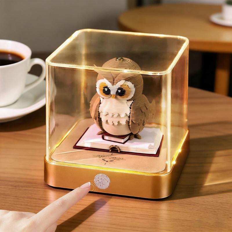 Sophisticated 3D Paper Sculpture Date Planner With Included Light Perfect For Home And Office Use