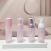Pet Translucent Pink Press-to-Foam Refillable Cleanser/Mousse/Toothpaste Bottle, 60ml
