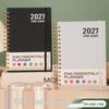 2027 Cross-Border A5 Spiral Planner with Strap - Daily Page Calendar Notebook