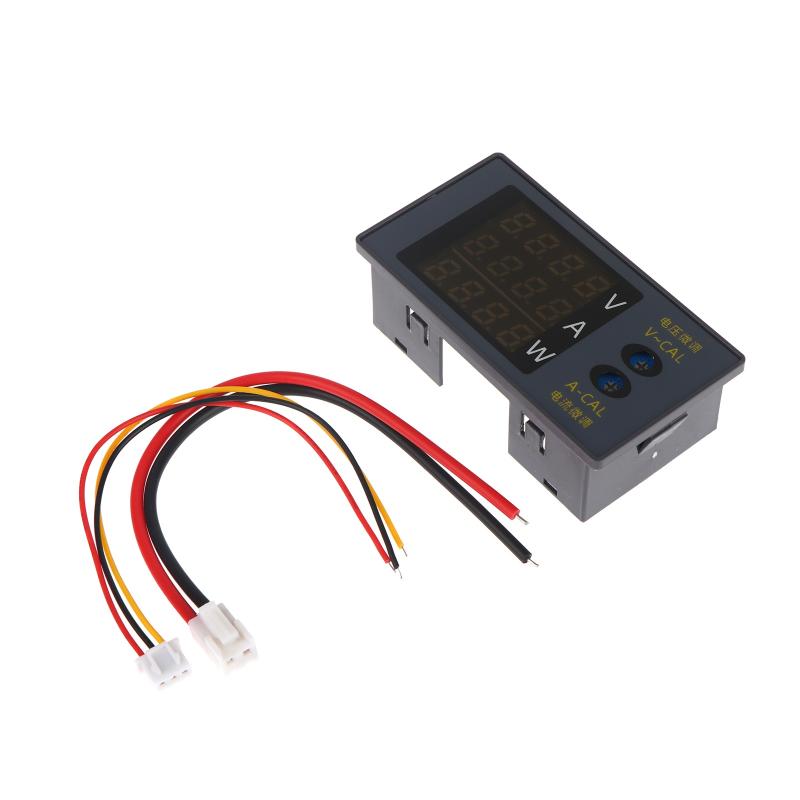 Four-Digit Digital Voltmeter Ammeter And Power Meter Dc 0-100V 10A 1000W Voltage And Current May Be Fine-Tuned