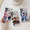 Mickey Minnie Brand Transparent Case For Samsung Galaxy S26 S25 Ultra S24 S22 S26 Plus S20 S23 S21 S25 FE 5G Clear Silicon Cover