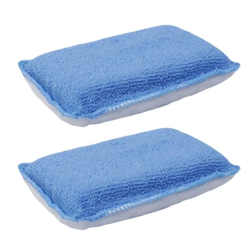 Microfiber Car Cleaning Sponge Microfiber Detailing Washer Pad Double Side Imitation Wool Sponges Car Wash Wipe Applicator Pads