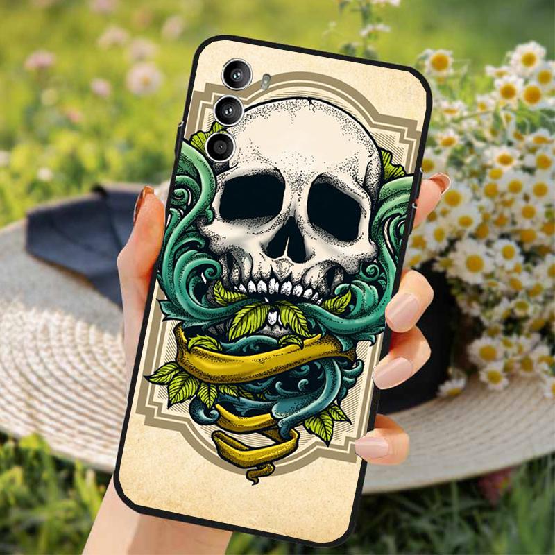 Grim Reaper Skull Skeleton Phone Case for Moto G84 G22 G32 G42 G52 G62 G53 G72 G60 G60S G100 G10 G20 G30 G13 G50 G 5G G Pure