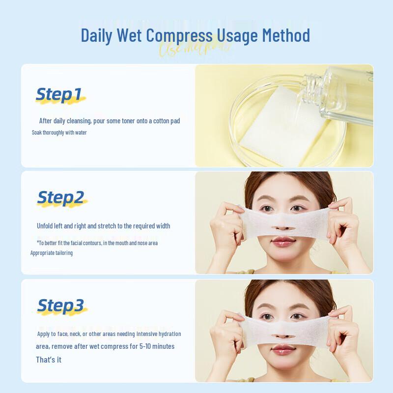 Ermutao Travel Wet Compress Cotton Pads