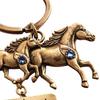 Sisterhood Horse Keychain Metal Horse Theme Key Ring Backpack Schoolbag Hanging Decoration Bag Charm Purse Pendant Women Friends Besties Gifts