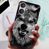 For Xiaomi Redmi 13C 5G Case Black Silicone Bumper Wolf Lions Soft TPU Covers for Xiaomi Redmi 13C 5G Funda Coque Protective