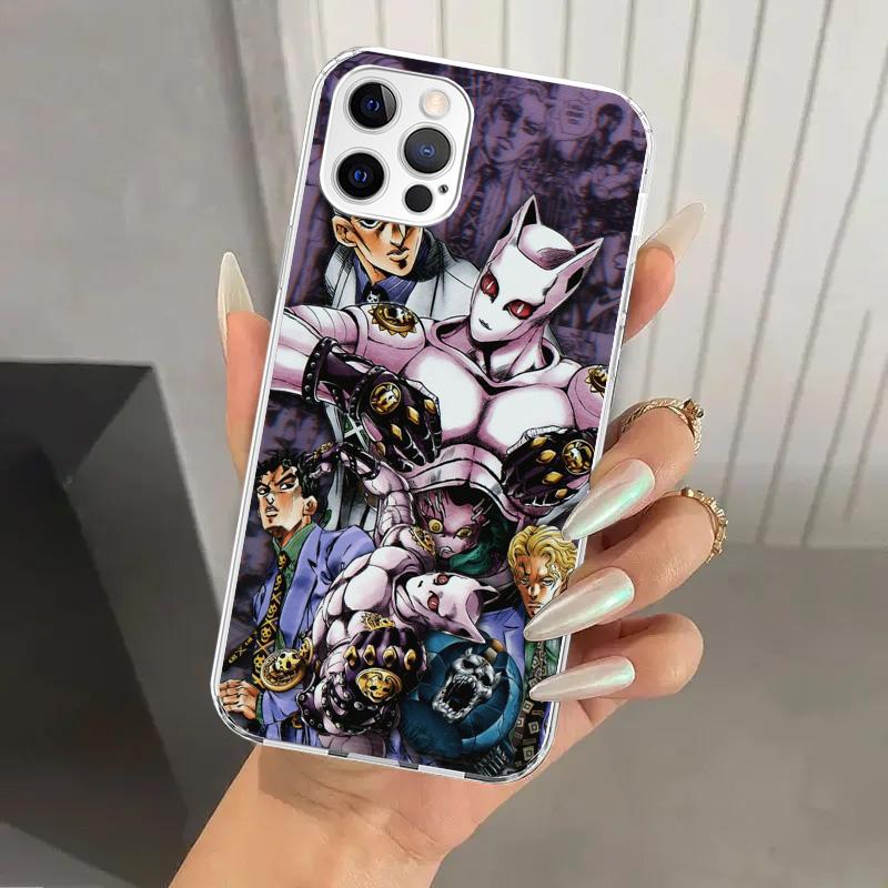 JoJo Adventure Killer Queen Phone Case for Iphone 16 15 14 13 12 Mini 11 Pro Max 16E X XS XR 7 Plus 8 SE 2020 Soft Funda Print S