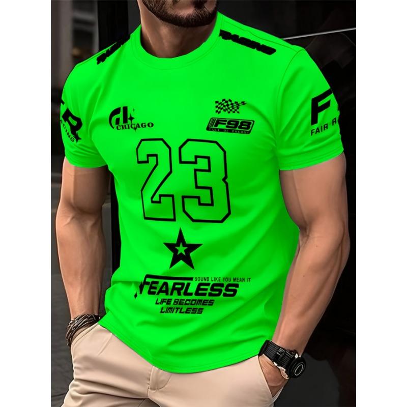 Men S Summer Creative Casual 3D Digital Print T-Shirt XXS