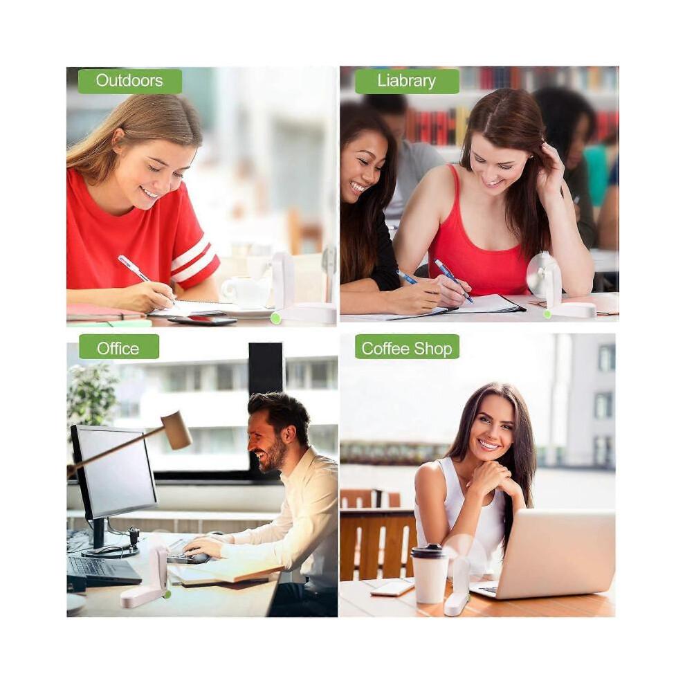 3 Pack Portable Pocket Fan Foldable Mini Handheld Fan USB Rechargeable Desk Fan