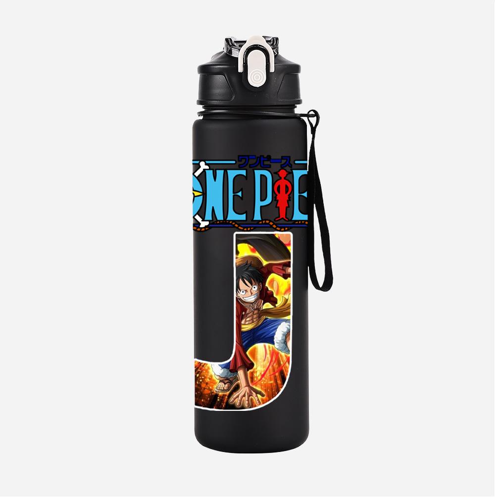 Anime A-Z English Letter Printed Large Capacity Water Cup Demon Hunters Outdoor Portable Drinking Bottle for Boy Girl Gift