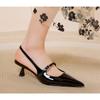 Neue Mode Damenschuhe Ohne Fersen Spitze Stiletto Slingback Sandalen Damen Sexy Kleid Party Damen Hohe Absätze Pumps