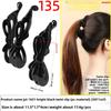 Banana Hairpin Ponytail Twist Vertical Clip Elegant Back of The Head Shows Hair VolumeHeadwear