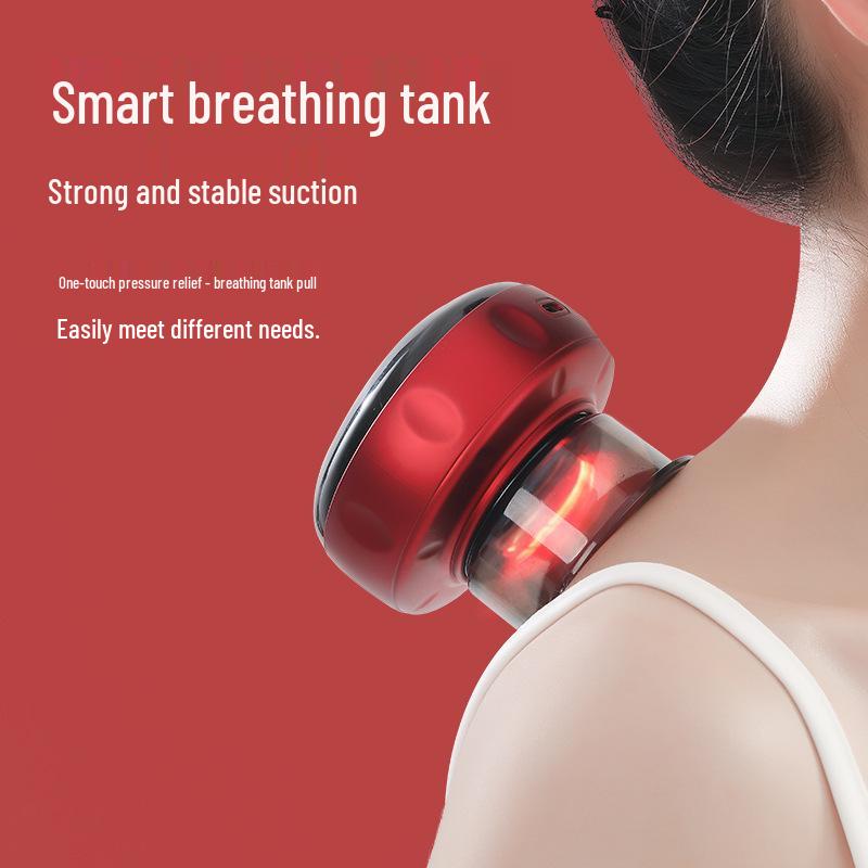 Smart Electric Cupping & Gua Sha Massager with Heating and Meridian Brush