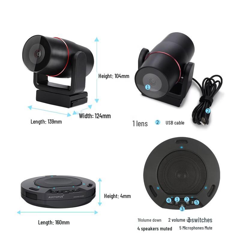 INNOTRIK I-1208 USB Video Conference Camera & Mic Kit (CN Version)