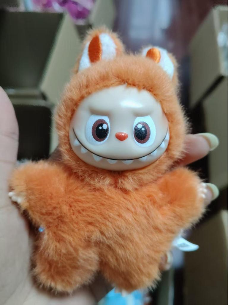 In Stock: Fast Shipping Fabric Doll Keychain with Vinyl Face - Blind Box Plush Figure