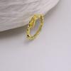 18K Gold Leaf-Shaped Ring: Creative European and American Women's Fashion Jewelry