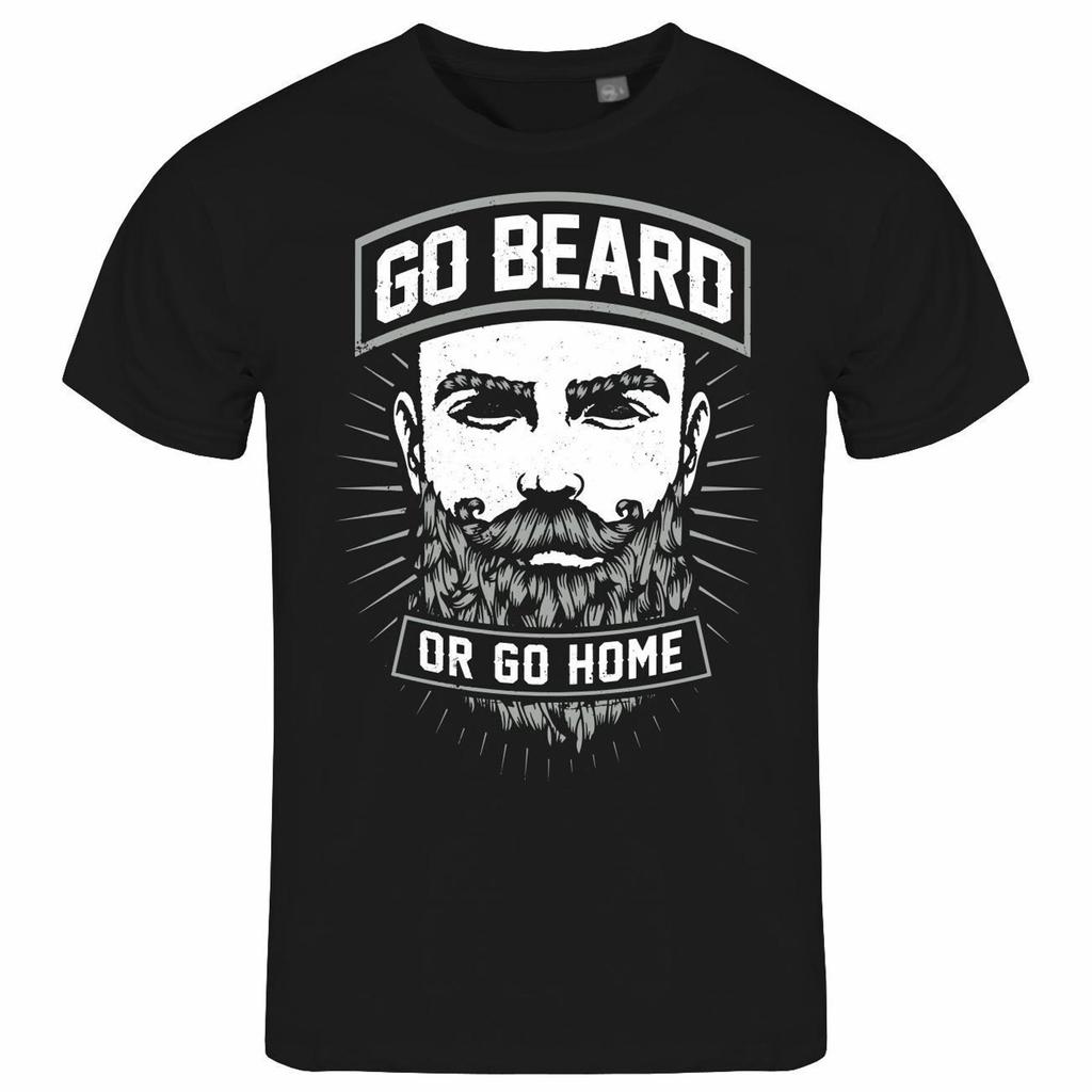 Unisex S Go Beard or Go Home S To 2XL Barber Full Finished Spell T Shirt