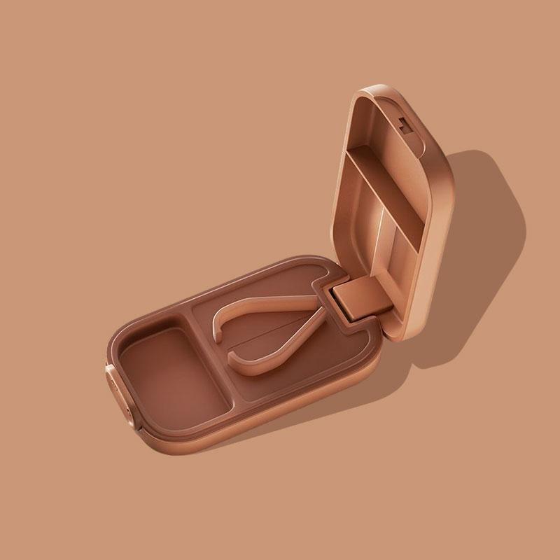 

Portable Multiple Pill Cutter with Storage Box Pill Crusher Adjustable Pill Splitter Safe Stainless Steel Cutting Blade коричневый