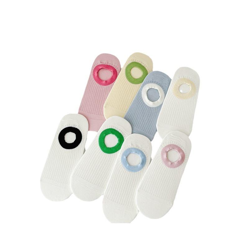 Socken Farbblock-Bootssocken Flachmund Unsichtbare Socken Sind Rutschfest Und Fallen Nicht Ab Mit Sommer Dünne Baumwolle Nahtlose Unsichtbare Socken