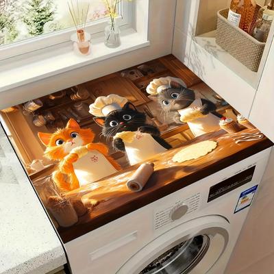 Niedliche Katze Druck Gummi Abtropfmatte für Küchen- und Café-Nutzung