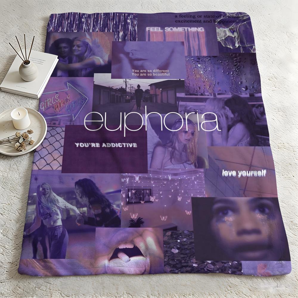 drama EEuphoriaa Throw Warm Soft Flannel Blanket Multiuse for Sofa Bed Camping Travel Nap