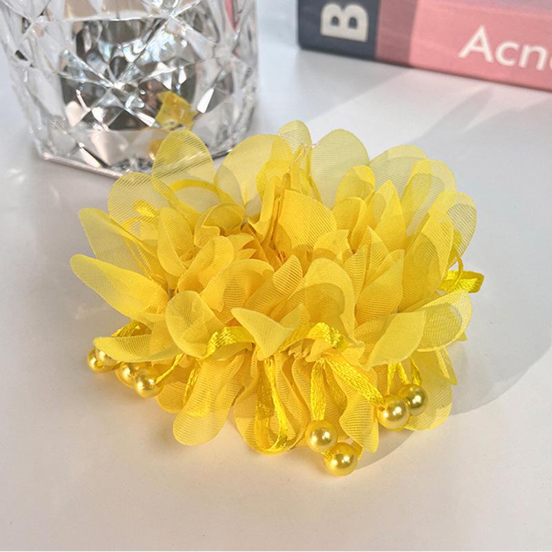 Girls' Flower Hair Tie - Cute Princess Bun Headdress for Performances