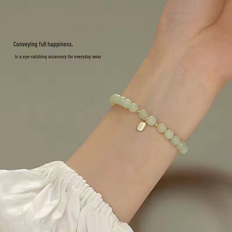 He Yu Women s Pearl Bracelet – Chinese Style, Light Luxury, Elegant Gift for Valentine s Day.