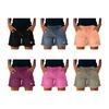 Jean Shorts for Women High Rise Roll Up Hem Straight Leg Distressed Denim Shorts Elastic Waist Drawstring Summer Ripped Hot Shorts with Pockets