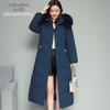 Xuezhongfei Women's Long Winter Down Jacket with Fox Fur Collar