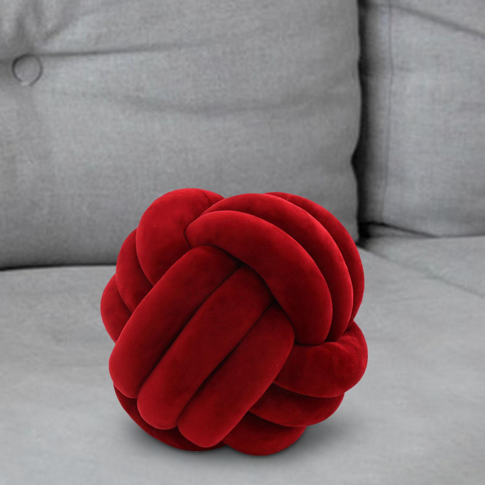 

Подушка-узелок, мягкая подушка, подушки для дивана, удобные скандинавские подушки ручной работы с узелками для дивана, домашней кровати, гостиной, декора красный