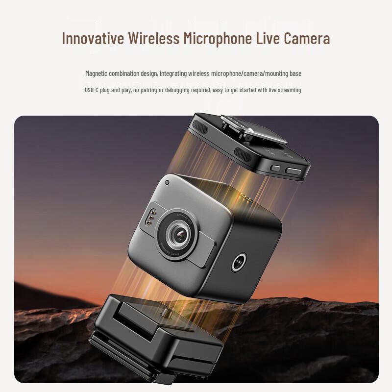 Lenovo Thinkplus 4K Live Broadcast Camera with Wireless Mic