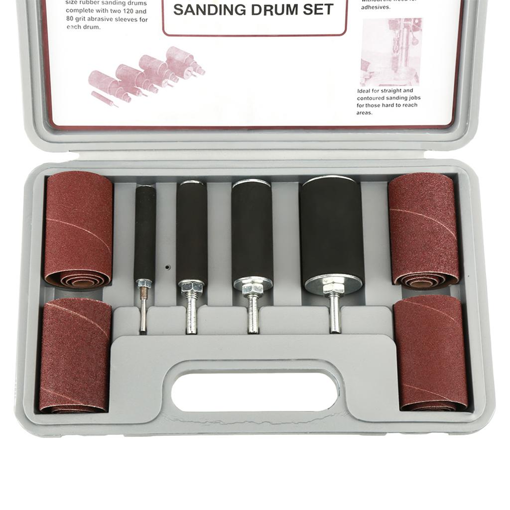 Mandrel Included Sanding Band Set Spiral Slit Abrasive Sanding Sleeves  Woodworking