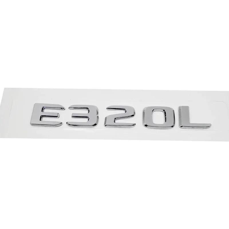 3D Letters Car Tail Emblem Rear Trunk Sticker Badge for Mercedes Benz E200L E260L E300 E320L E320 E350L E350 E500 E550 E Class
